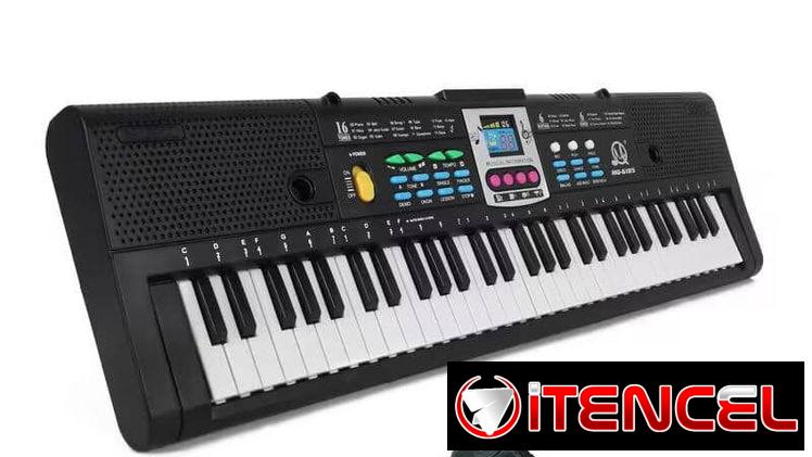 🎹 Teclado Electrónico Multifunción 61 Teclas con Micrófono