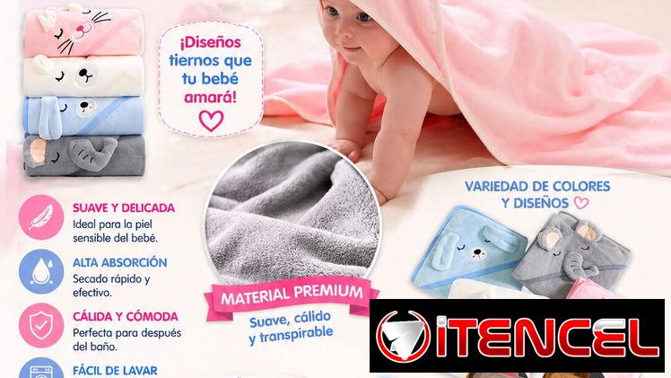 Toalla con gorro para bebé