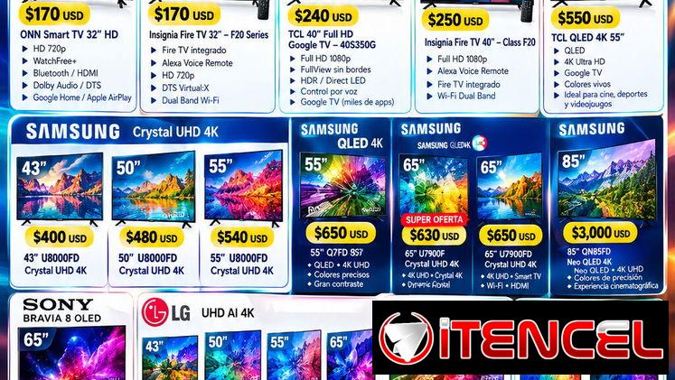 Lo mejor en TV 4K Sony Samsung LG Hisense Insignia y Mucho más Nuevos Sellados en Caja con Garantía WhatsApp 53321047 — foto 1