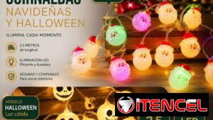 Guirnaldas temática Halloween y Navidad. Domicilio Incluido