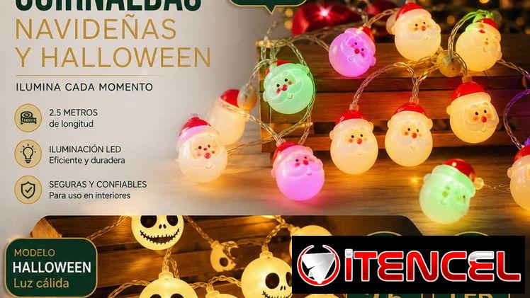 Guirnaldas temática Halloween y Navidad. Domicilio Incluido