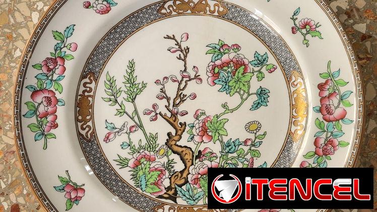 🪞 Plato Decorativo: Minton 🇬🇧 (c. 1900) – Tel: 5358 0956 – Vedado