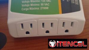 Protector de voltaje 3 puertos 110v