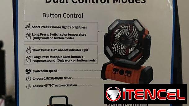 Ventilador recargable Euroelite