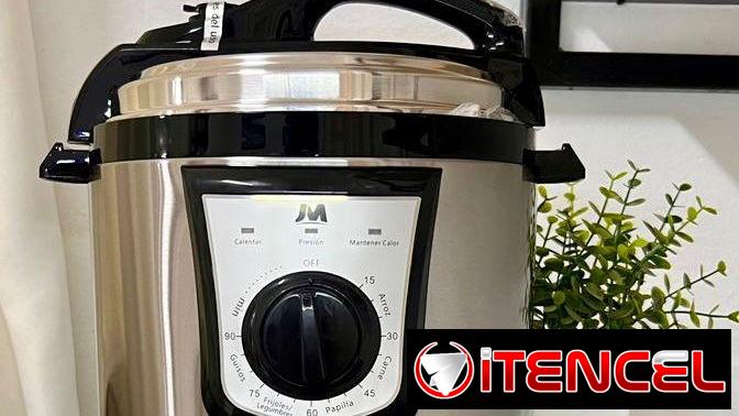*Olla reina  Marca JM*  Capacidad 6lt  Potencia -1000w  Voltaje -110V  Función analógica (funciona por botón)  Reloj 60m
