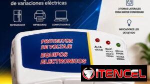 Protector de voltaje para equipos electrónicos (3 tomas)