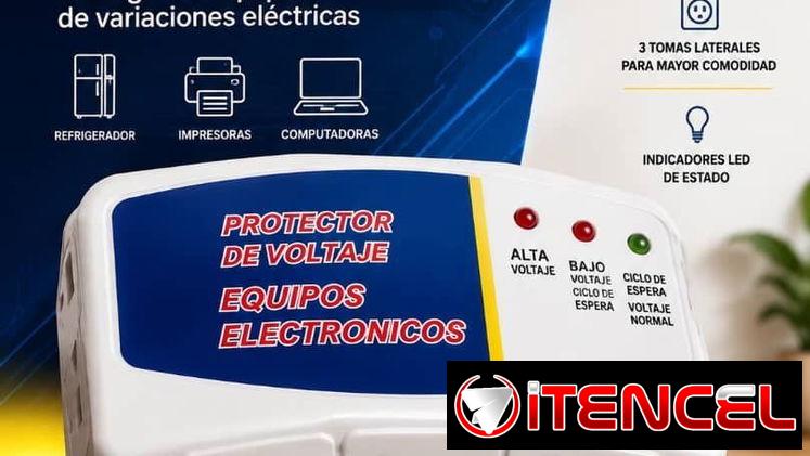 Protector de voltaje para equipos electrónicos (3 tomas)