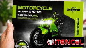 Alarma de moto y soporte de movil para auto