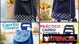Carrito de Compras Plegable con Ruedas Escalonadas (cv)