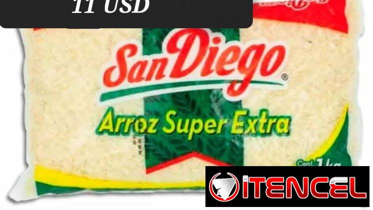 Arroz mexicano 1 kg por 11 usd la bolsa de 10 paquetes