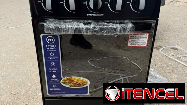 cocina de gas de 4 hornillas con horno
