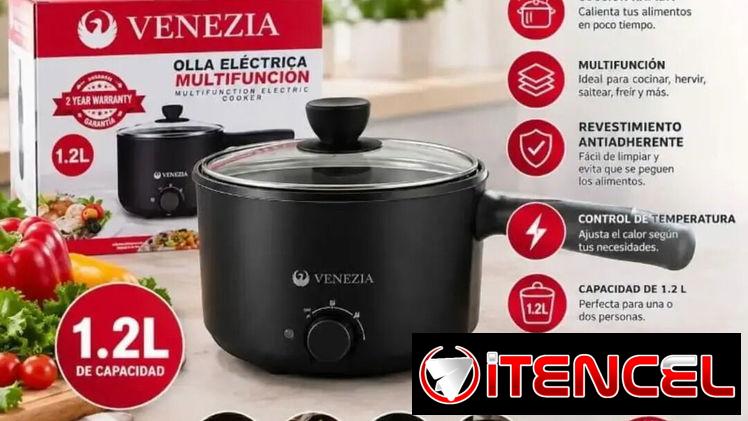 ✅️Sarten eléctrico Venezia 1.2 litros Multiproposito •Consumo medio ~300watts •Consumo alto~600 watts Ideales para Panel — foto 1