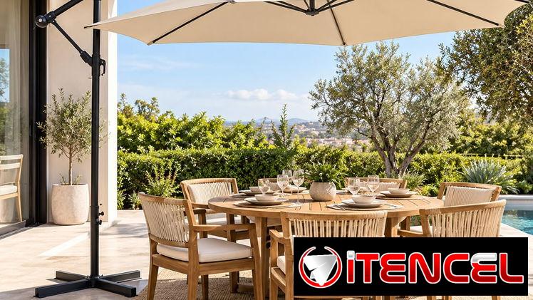 Sombrilla de 3m , Ideales para negocios, patios o terrazas🫠 — foto 1