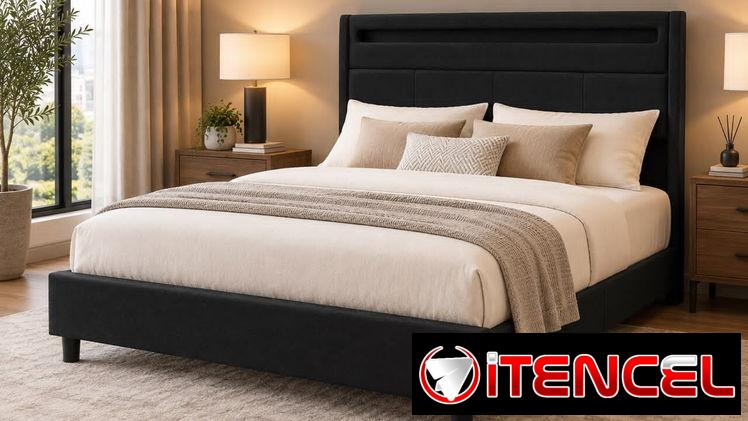 Cama camera full con luz led,  mensajería incluida!