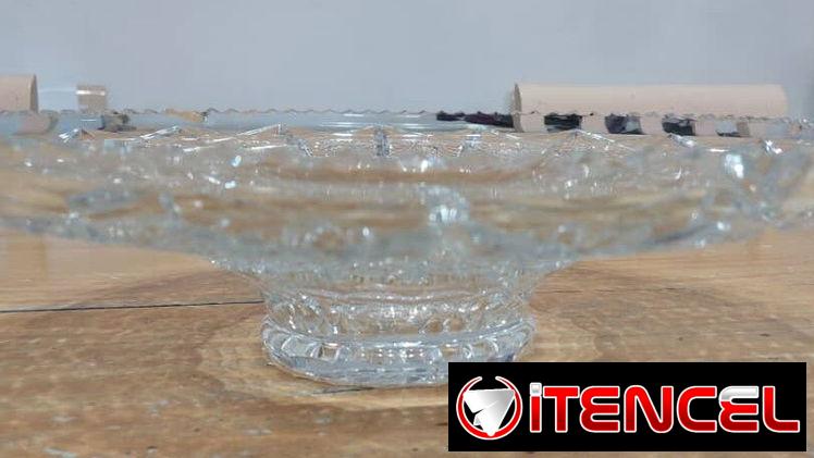 Frutero centro de mesa vintage años 50 con pie — foto 1