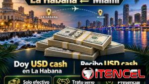 👉DOY USD CASH EN HABANA POR USD CASH EN MIAMI — PRESENCIAL