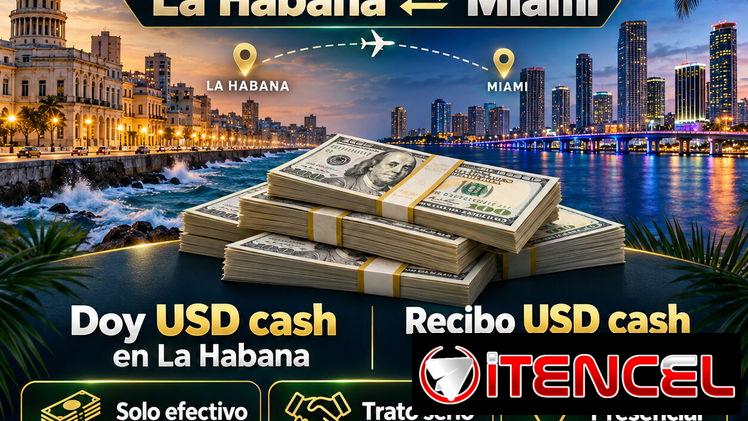 👉DOY USD CASH EN HABANA POR USD CASH EN MIAMI — PRESENCIAL