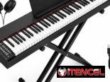 🎹 PIANO DIGITAL ELECTRÓNICO 88 TECLAS – NEGRO 🎹