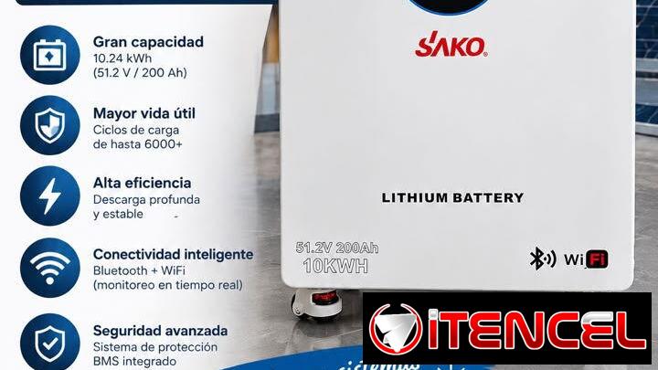 👉Batería Sako de 10.24 kwh  2800 usd