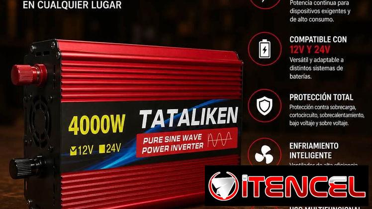 Convertidor Inversor de onda sinusoidal pura 12v - 110v / 4000w.   140 USD — foto 3