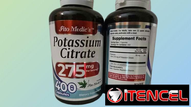 Potassium Citrate Fito Medic’s 275mg 400 Cápsulas