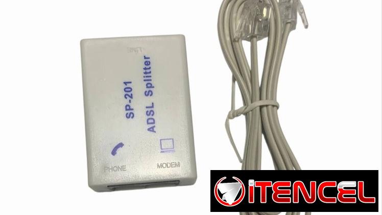 Splitter con cable telefónico RJ11