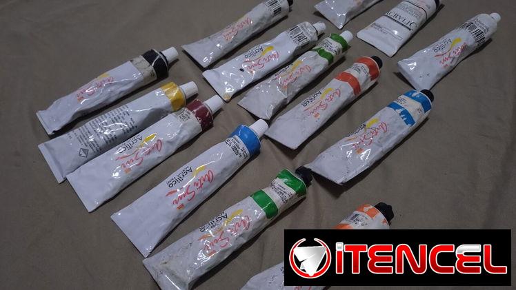 Tubos de Pintura Acrílica (Acrílico) artística profesional, marca ArtiSur, de 50mL, totalmente nuevos.