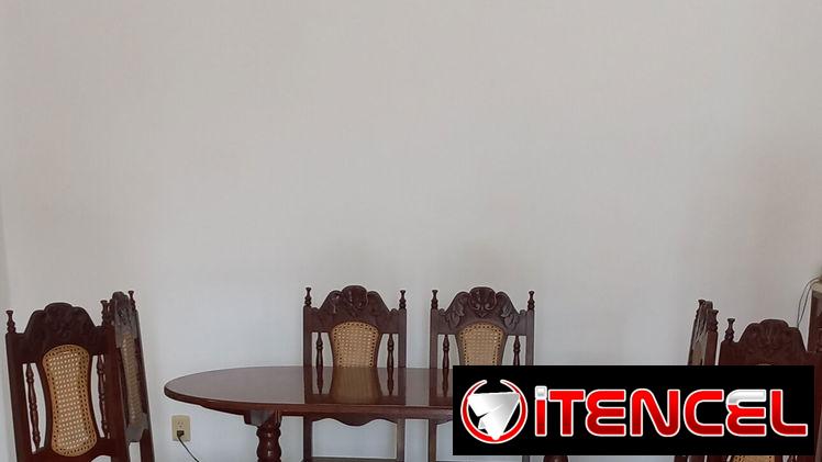 Juego de comedor 6 sillas Caoba