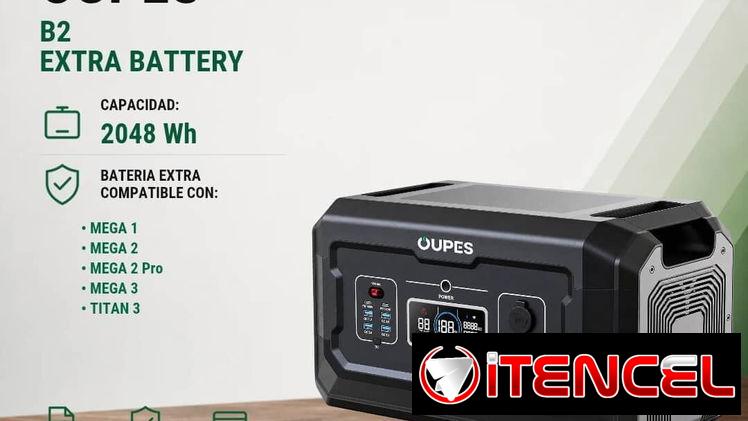 BATERÍA EXTRA OUPES B2 – 2048Wh LiFePO4 🔋