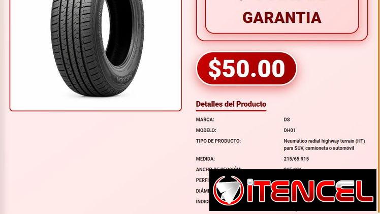 Neumatico DS DH01 215/65R15 96V Alta Eficiencia De Combustible VPT-0146