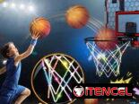Mini aro de baloncesto LED con control remoto