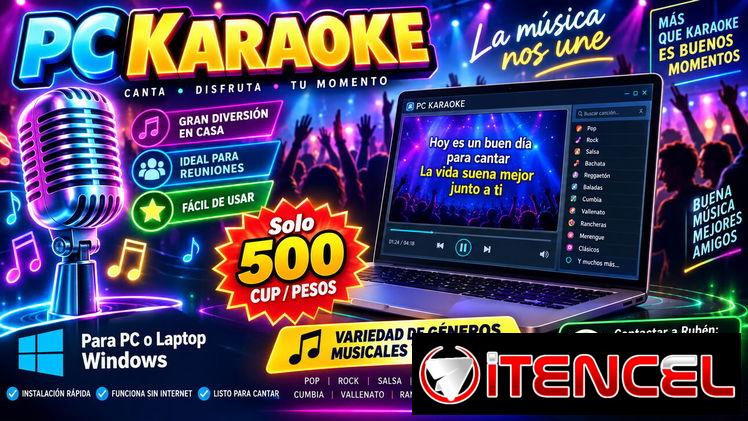 Si su bar o cafetería necesita un poco de diversión, con un Karaoke la va a pasar genial x solo 500 pesos cubanos o CUP
