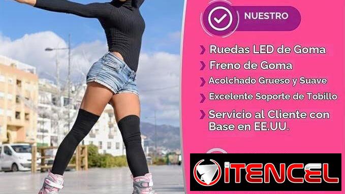 Patines en Línea Ajustables para Niña – Rosa y Gris nuevos