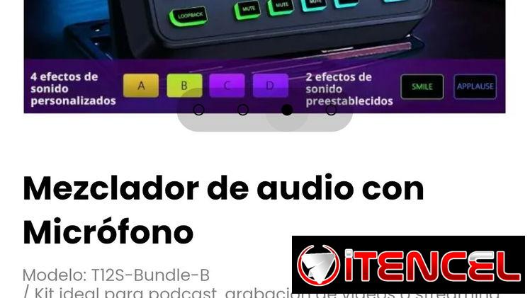 Mezclador de audio con Micrófono Modelo: T12S-Bundle-B