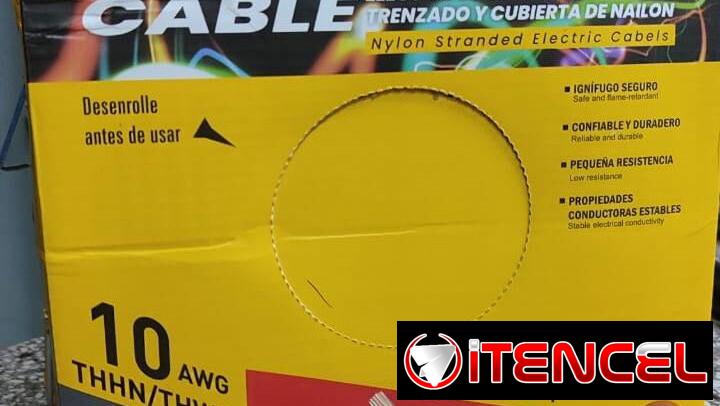 Rollo de Cable eléctrico 10 AWG 100% cobre marca Q7-Lumina