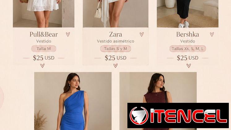 Vestidos marca Zara, H&M, Bershka, Pull&bear