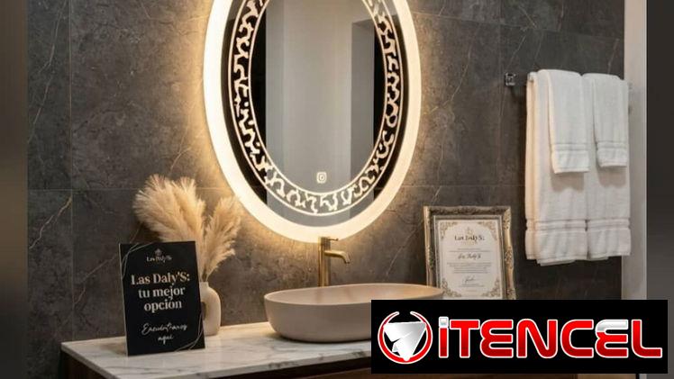 🚨Espejo LED Ovalado 🪞  🚨3 Tonos de luz  ✅Características  principales Dimensiones: 60 cm de ancho  X  80 cm de alto .