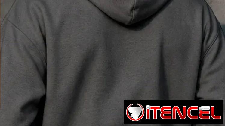 Sudadera Hombre Hoodie Con Capucha Bolsa De Canguro G Gris Oxford — foto 4