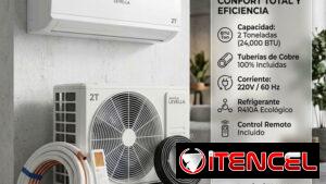 Split Premium Levella 2 Toneladas (24000 BTU) $700 USD con Transporte, Factura, Garantía y Tuberías Cobre