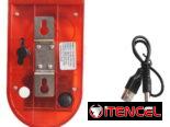 Alarma solar de luz y sonido con sensor de movimiento