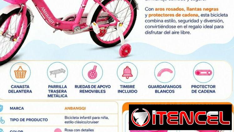 Bicicleta infantil precio y descripción en la foto para más información escribir al WhatsApp