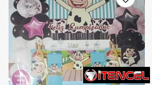 **Set Decorativo Vaca Lola 100 PIEZAS**