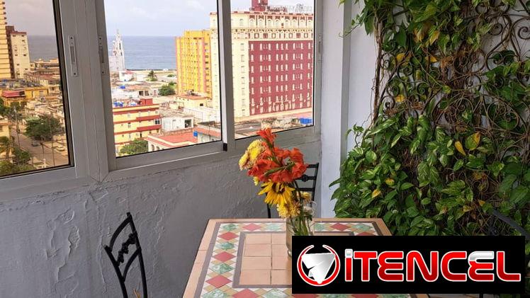 🏢 🌊ALQUILER DE LUJO EN EL VEDADO | GALERÍA HABANA VISTAS AL MAR • ELECTRICIDAD 24/7 • CORTA Y LARGA ESTANCIA VED-001 — foto 1