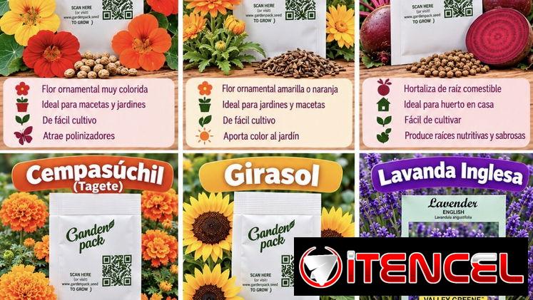 Semillas para sembrar patio y jardín 🪴