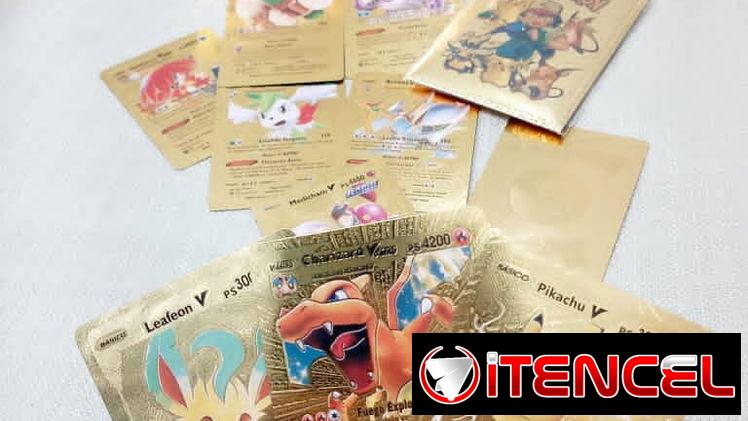 Cartas pokemon dorada