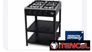 Cocina de gas future téch de 4 quemadores