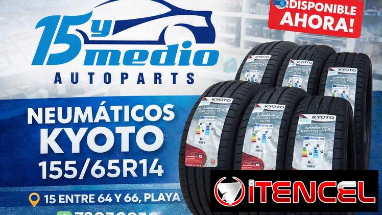 🛞 ¡ATENCIÓN CONDUCTORES! 🛞Neumáticos Kyoto 155/65 R14 en 15yMedio Autoparts.