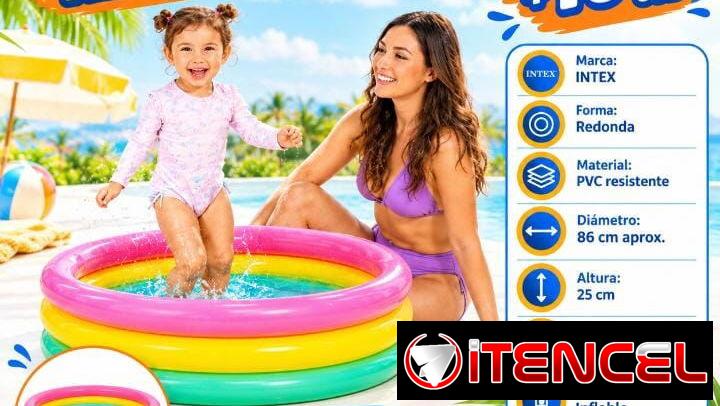 PISCINA INFLABLE REDONDA INTEX - Para niños y niñas