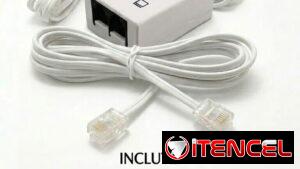 Para Telefono fijo y Nauta Hogar spliter + 3 cordones de línea  por un Precio de 5 usd