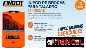 Juego de Barrenas Para Taladro 13 piezas